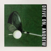 ゴルパーソナライズされたフ ジグソーパズル (横)