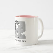 ゴルパーソナライズされたフ ツートーンマグカップ (正面右)