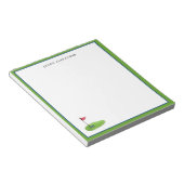 ゴルパーソナライズされたフ ノートパッド (アングル)