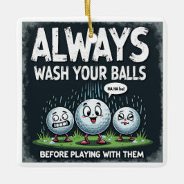 ゴルフあなたのボールを洗浄オーナメント セラミックオーナメント