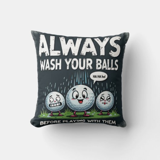 ゴルフあなたのボールを洗浄装飾用クッション クッション (正面)