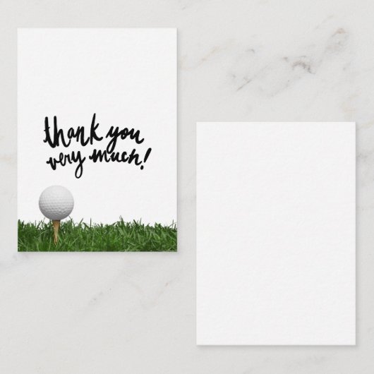 ゴルフありがとうございました ノートカード (正面/裏面)