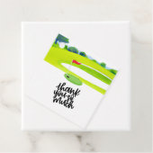 ゴルフありがとう文字とグリーンゴルフのフラグ フェイバータグ (インサイチュ)