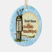 ゴルフおじいちゃんゴルフ セラミックオーナメント (右)