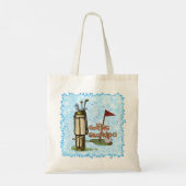 ゴルフおじいちゃんトートバッグ トートバッグ (裏面)