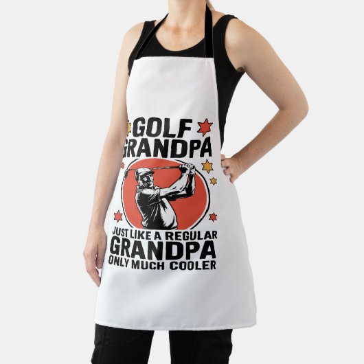 ゴルフおじいちゃん普通のおじいちゃんみたいに エプロン (インサイチュ)