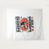 ゴルフおじいちゃん普通のおじいちゃんみたいに タペストリー (正面(横))