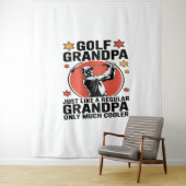ゴルフおじいちゃん普通のおじいちゃんみたいに タペストリー (インサイチュ)