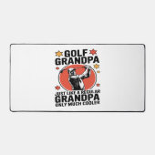 ゴルフおじいちゃん普通のおじいちゃんみたいに デスクマット (正面)