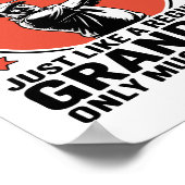 ゴルフおじいちゃん普通のおじいちゃんみたいに ポスター (角)