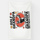 ゴルフおじいちゃん普通のおじいちゃんみたいに 横断幕 (縦)