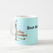 ゴルフおじいちゃん コーヒーマグカップ (正面左)