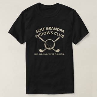 ゴルフおばあちゃん未亡人倶楽部 楽しい妻へのギフト Tシャツ