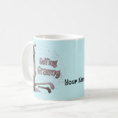 ゴルフおばあちゃん コーヒーマグカップ (正面左)