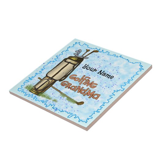 ゴルフおばあちゃん タイル (側面)