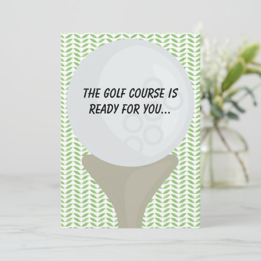ゴルフおめでとうカード シーズンカード (スタンド正面)