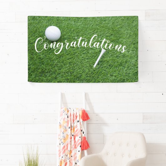 ゴルフおめでとうグリーングラス 横断幕 (インサイチュ)