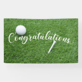 ゴルフおめでとうグリーングラス 横断幕 (横)