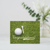 ゴルフおめでとうゴルファーのためにそれを行った ポストカード (スタンド正面)