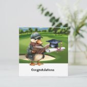 ゴルフおめでとう大学院カード カード (スタンド正面)