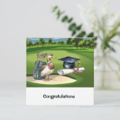 ゴルフおめでとう大学院カード カード (スタンド正面)