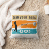 ゴルフおもしろいがあなたのボールを掴む クッション (ブランケット)