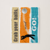 ゴルフおもしろいがあなたのボールを掴む ジグソーパズル (縦)