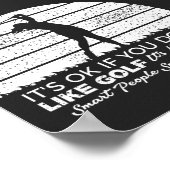 ゴルフおもしろいことわざゴルフ引用文 ポスター (角)