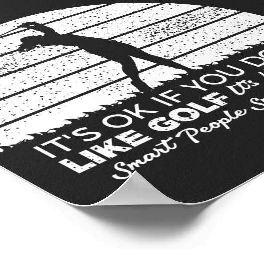 ゴルフおもしろいことわざゴルフ引用文 ポスター (角)