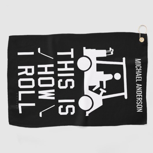 ゴルフおもしろいこれが私のゴルファー転がのカスタム方法 ゴルフタオル (横)