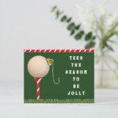 ゴルフおもしろいのクリスマス シーズンポストカード (スタンド正面)