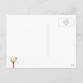 ゴルフおもしろいのクリスマス シーズンポストカード (裏面)