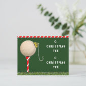 ゴルフおもしろいのクリスマス シーズンポストカード (スタンド正面)