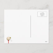 ゴルフおもしろいのクリスマス シーズンポストカード (裏面)