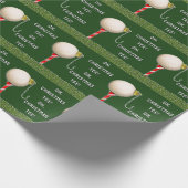 ゴルフおもしろいのクリスマス ラッピングペーパー (角)