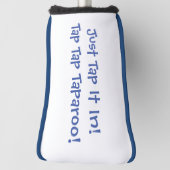 ゴルフおもしろいのドライバーカバーにタップする ゴルフヘッドカバー (回転90)