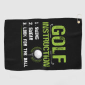 ゴルフおもしろいの指示 ゴルフタオル (横)