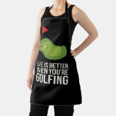 ゴルフおもしろいの方がゴルフの方が良い エプロン (インサイチュ)
