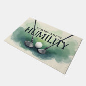 ゴルフおもしろいの毎日の謙虚さ ドアマット (アングル)