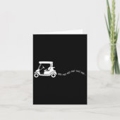 ゴルフおもしろいギフトゴルフのカートのジョーク誕生日ゴー カード (正面)