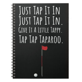 ゴルフおもしろいギフトゴルファーのユーモアのジョークのノート ノートブック