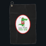 ゴルフおもしろいゲーターより少ない作業詳細ゴルフ ゴルフタオル<br><div class="desc">ゴルフ愛好家のためにおもしろい、赤いベストでデッキアウトし、帽子はゴルフクラブを保持し、「少ない作業、より多くのゴルフ」を支持する。このデザインには、父の日、誕生日、クリスマス、退職、プロモーションお洒落、または年の任意の定例の日のための素晴らしい贈り物を作るその他のマッチング製品が用意されている。</div>