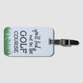 ゴルフおもしろいコース引用文荷札 ラゲッジタグ (正面横)