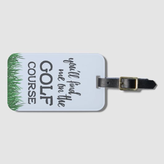 ゴルフおもしろいコース引用文荷札 ラゲッジタグ (正面横)
