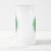 ゴルフおもしろいゴルファーのボールTガラス フロストグラスビールジョッキ (中央)