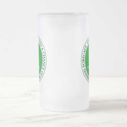 ゴルフおもしろいゴルファーのボールTガラス フロストグラスビールジョッキ (中央)