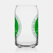 ゴルフおもしろいゴルファーBall Tee Beer Can Glass ガラス缶 (左)