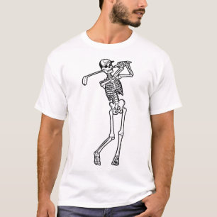 ゴルフおもしろいゴルフスケルトン遊ゴルファー Tシャツ