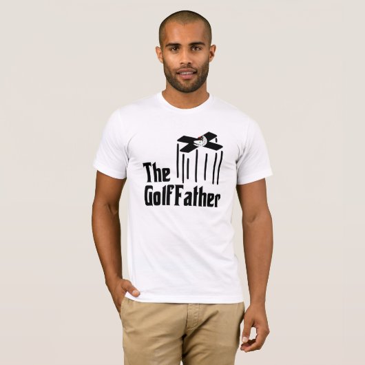 ゴルフおもしろいシャツ – ゴルフパパのためのパロディのギフト Tシャツ (正面フル)