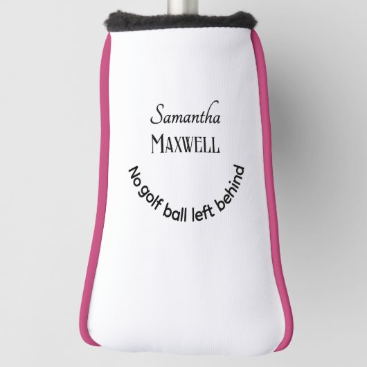 ゴルフおもしろいジョークミニマルエレガント名前をカスタムする ゴルフヘッドカバー (回転90)